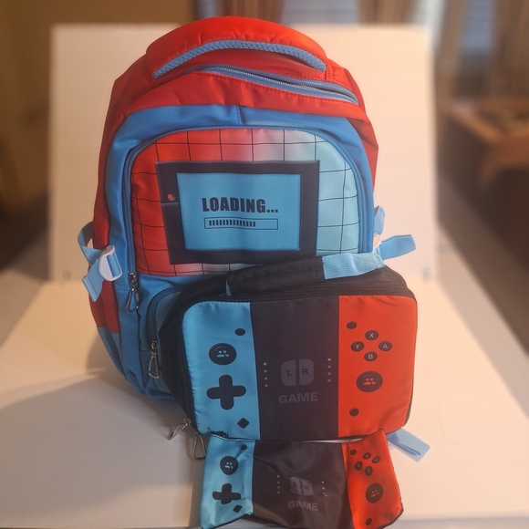 Other - Colorful Gaming Backpack 3 Piece Set. New